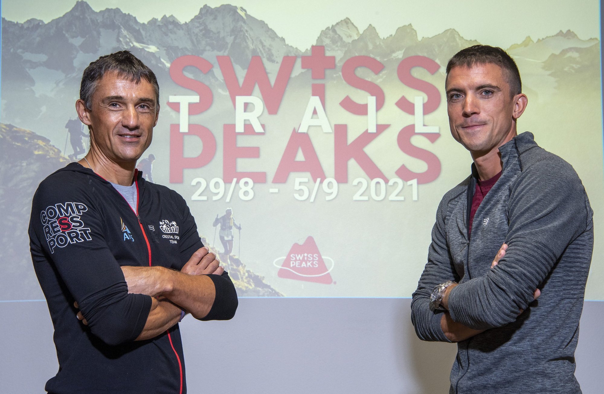 Serge Lattion (à gauche) et Michael Nançoz seront au départ du SwissPeaks 360 à Oberwald.
