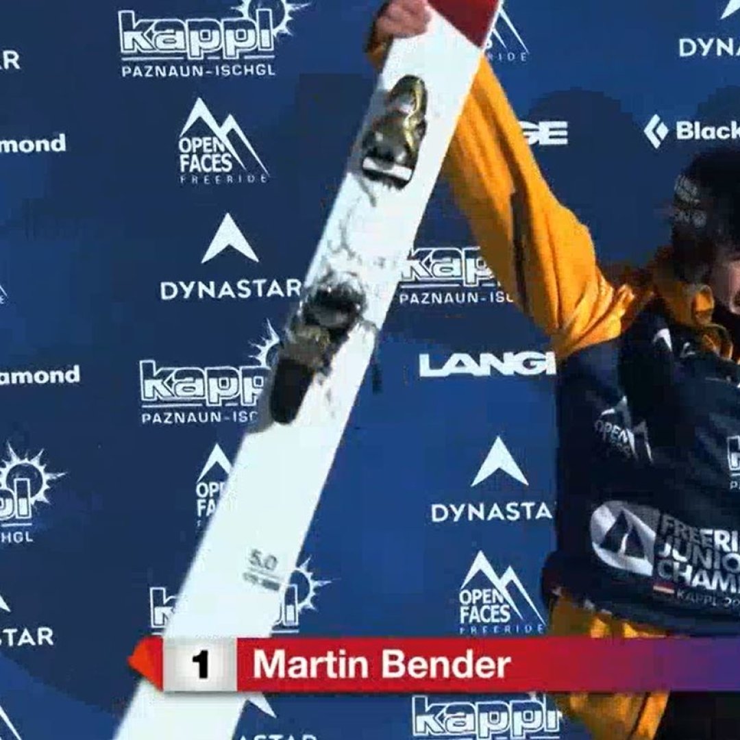 Martin Bender, 17 ans, est champion du monde junior de freeride. 