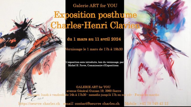 Exposition posthume de Charles-Henri Clavien