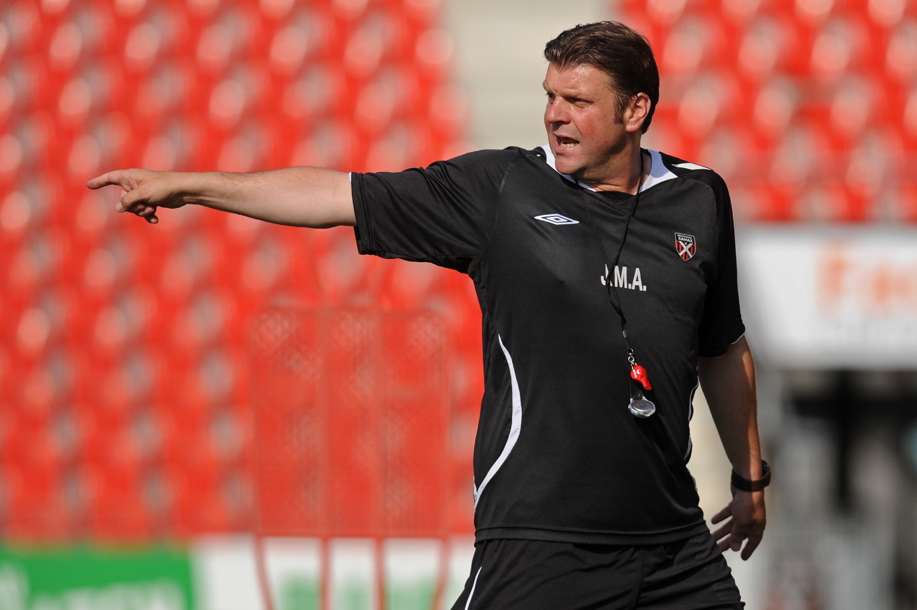 Jean-Michel Aeby en 2010, alors entraîneur à Xamax.