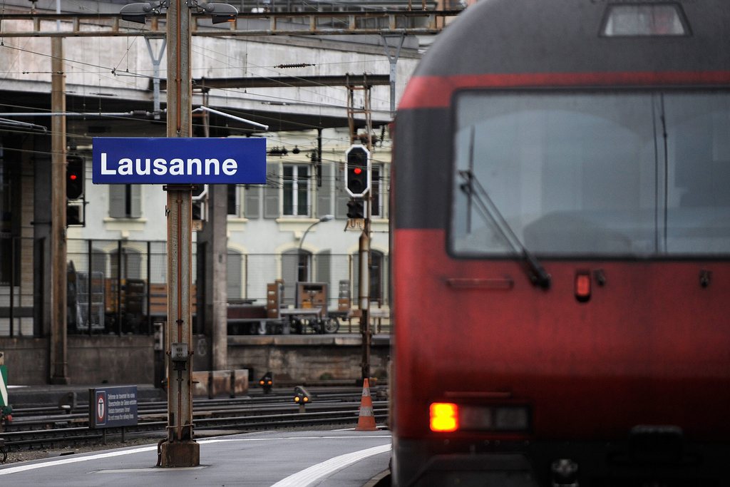 L'incendie s'est déclaré près de la gare de Lausanne.