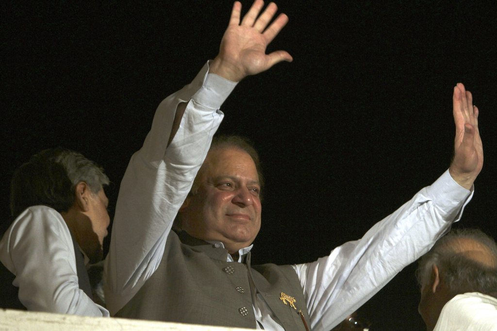 Nawaz Sharif, leader de la Ligue musulmane et ancien premier ministre revendique la victoire.