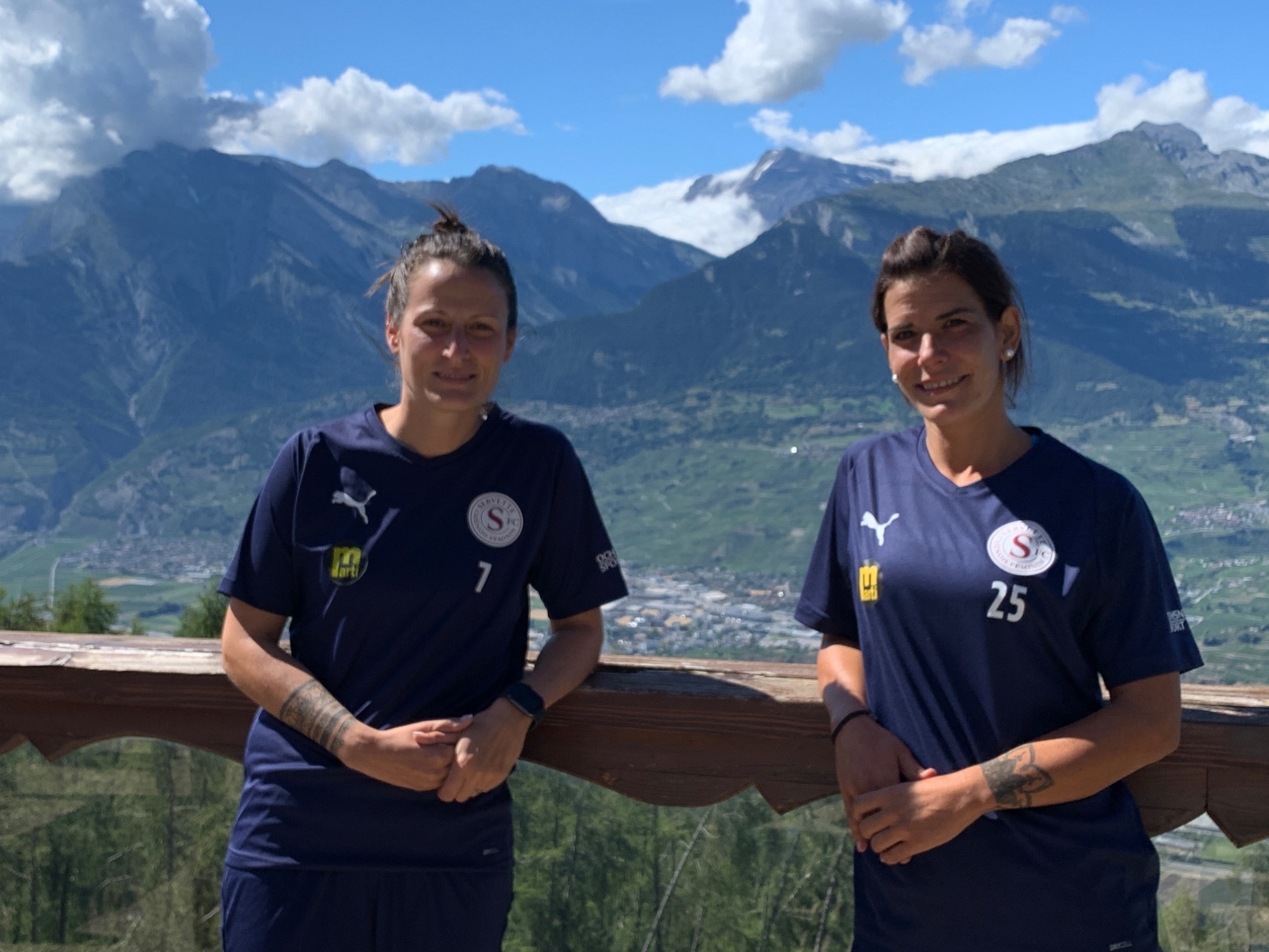 Maeva Sarrasin et Valérie Gillioz, les Valaisannes du Servette FC Chênois.