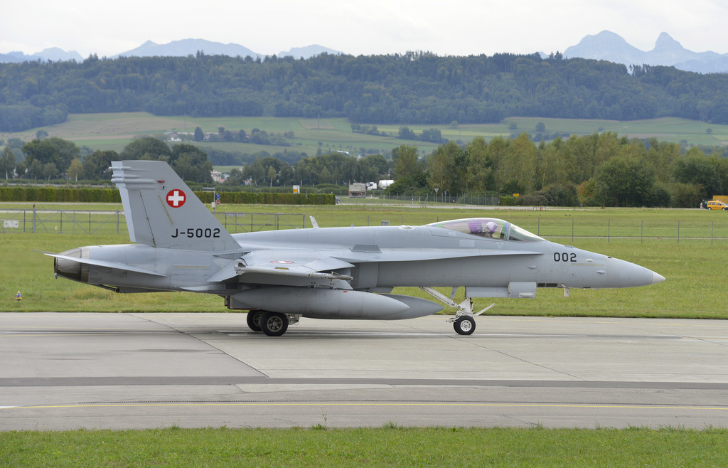 Le F/A-18 du pilote suisse acquitté vendredi s'est écrasé le 14 octobre 2015 à Glamondans (F), près de la frontière suisse. Le principal intéressé s'est éjecté quelques secondes plus tôt (illustration).