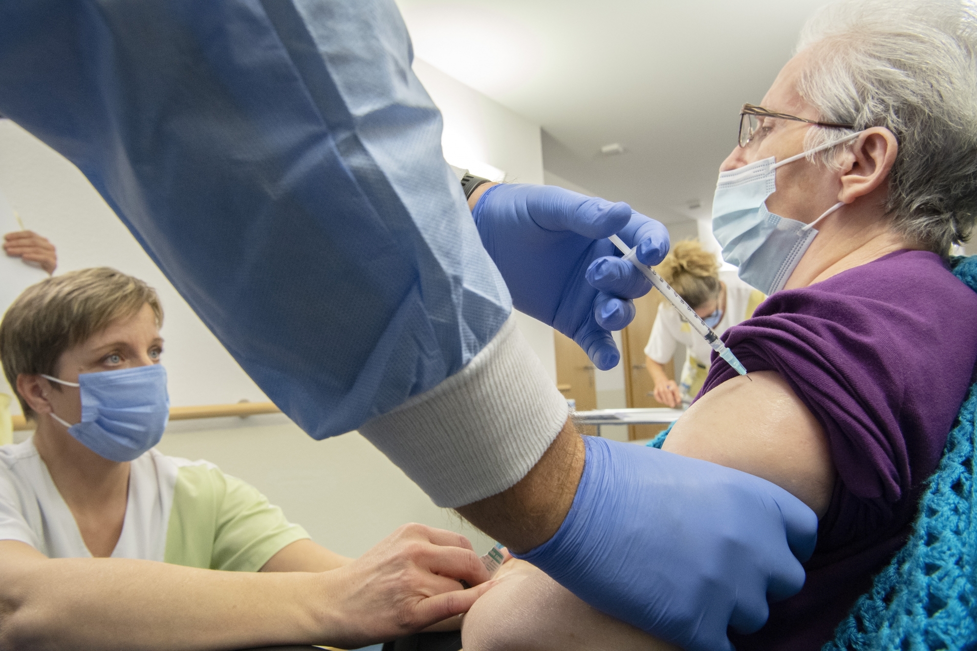 Le home de la Souste a été un des premiers établissements à obtenir les vaccins contre le coronavirus ce lundi. 