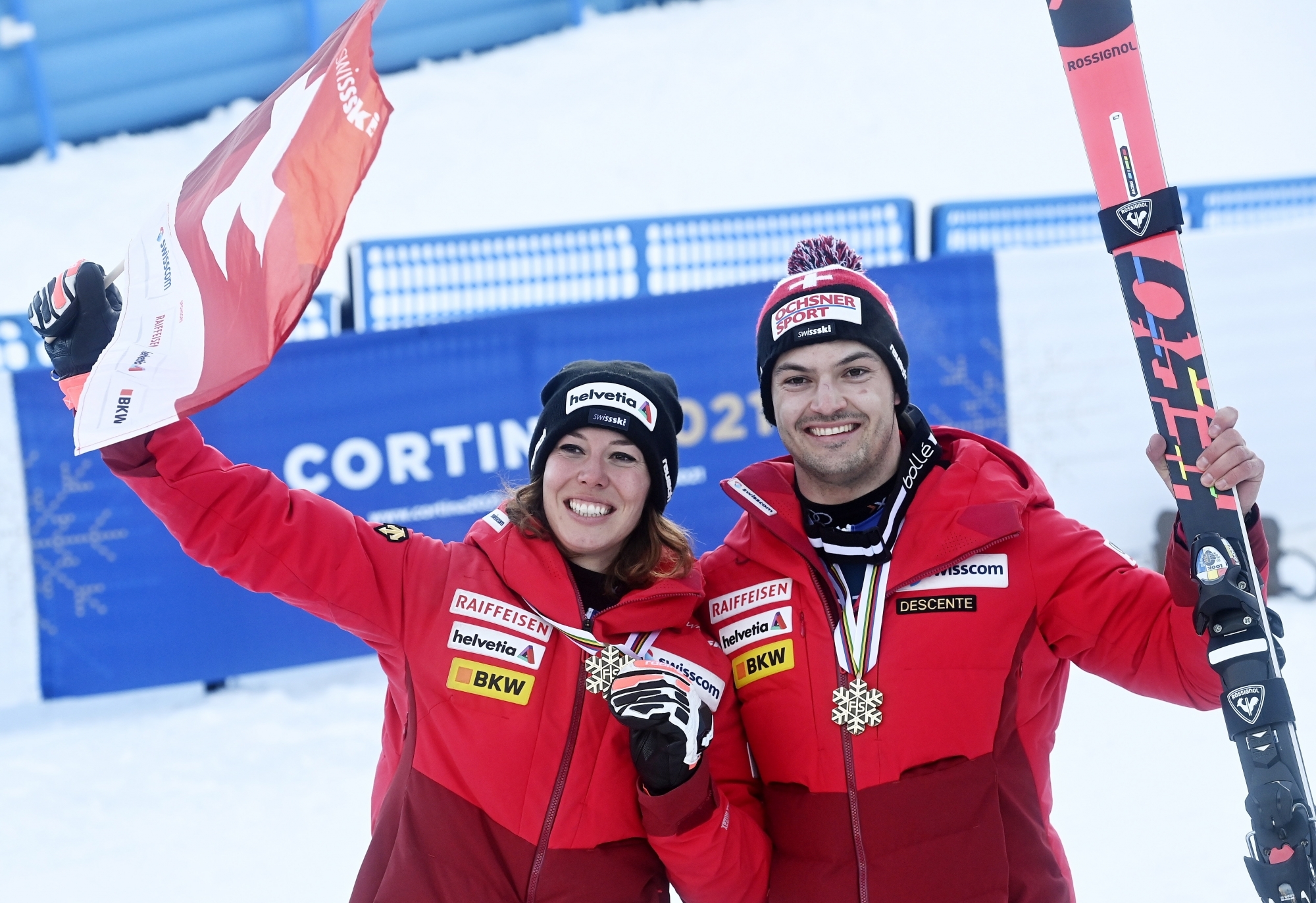 Michelle Gisin et Loïc Meillard, bronzés en combiné, ont offert une sixième puis une septième médaille à la Suisse.