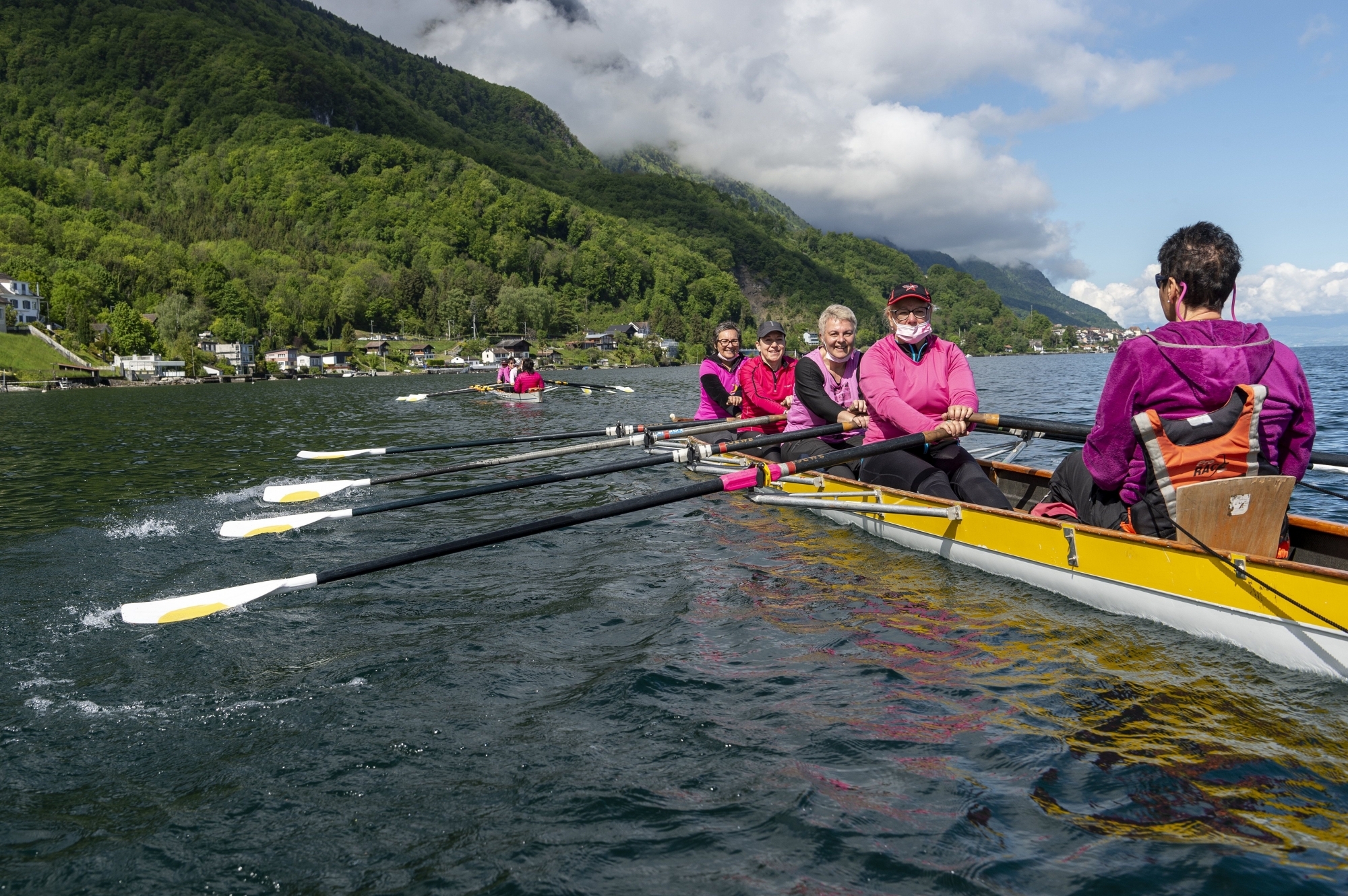 Les cours d'aviron pour les personnes atteintes du cancer du sein ont lieu chaque jeudi matin au Bouveret.