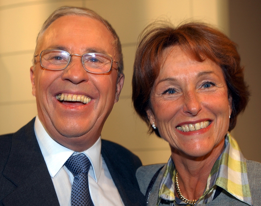 Christoph Blocher et son épouse Silvia, mariés depuis 46 ans.