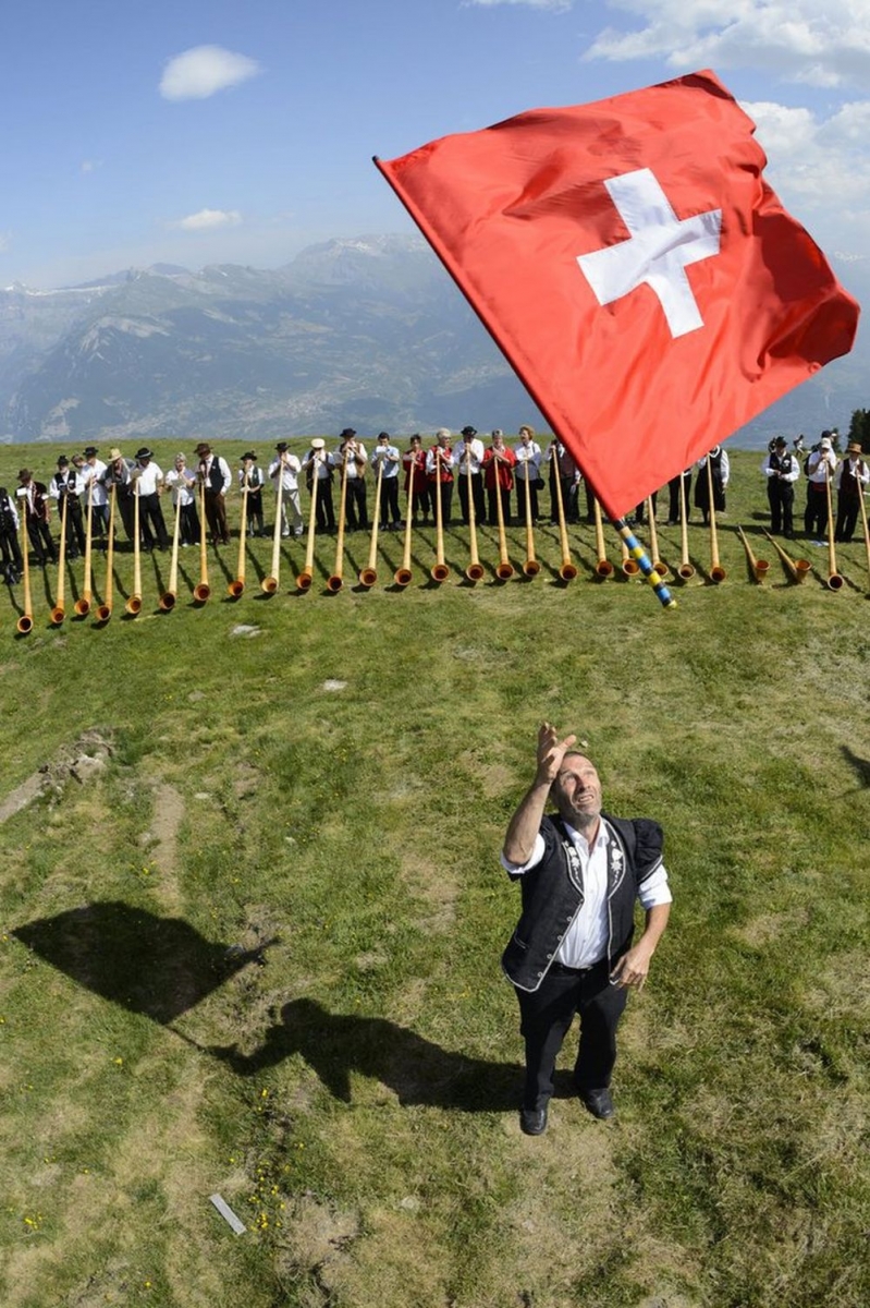 150 joueurs se sont rassemblés au Festival International de Cor des Alpes à Nendaz. 
