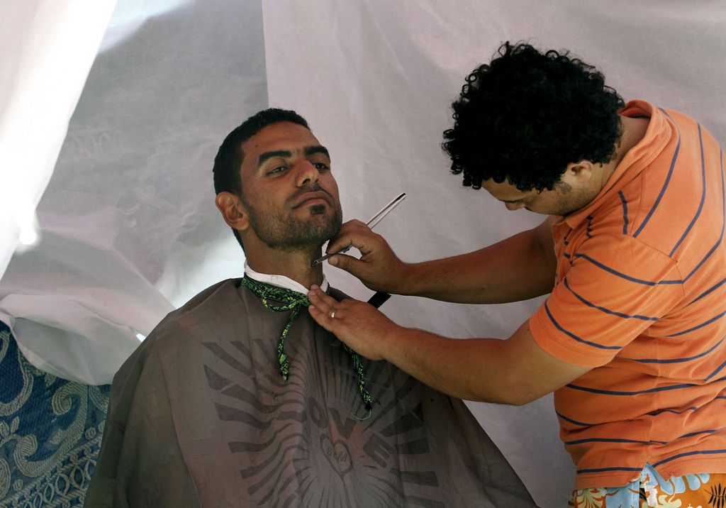 Les barbiers du Caire ont du travail en ce moment. 