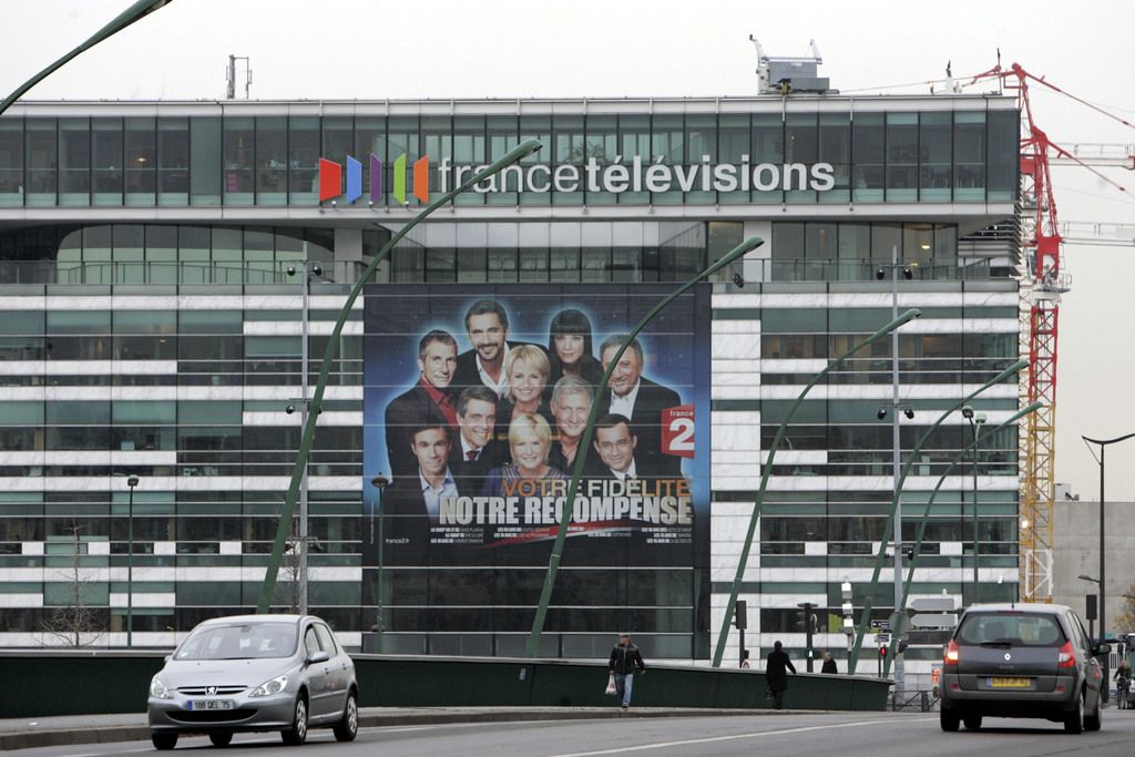 Le bâtiment de France Télévisions sur les quais de Seine à Paris. 