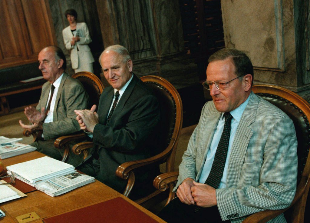 L'ancien conseiller aux Etats Otto Schoch (à droite) est décédé dans la nuit de vendredi à samedi dernier à l'âge de 78 ans.