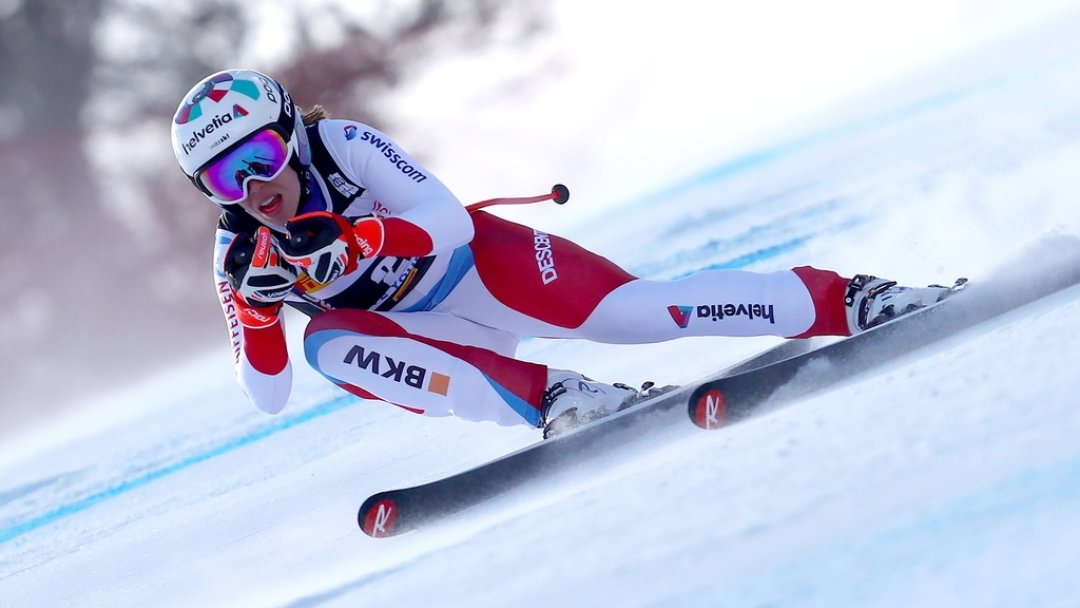 Ski alpin: Gisin finit 3e, victoire de Curtoni au super-G de Cortina