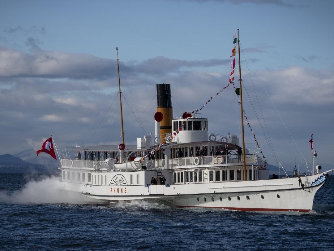 Le «Rhône» sera le premier bateau à vapeur du Léman appelé à voguer toute l’année.