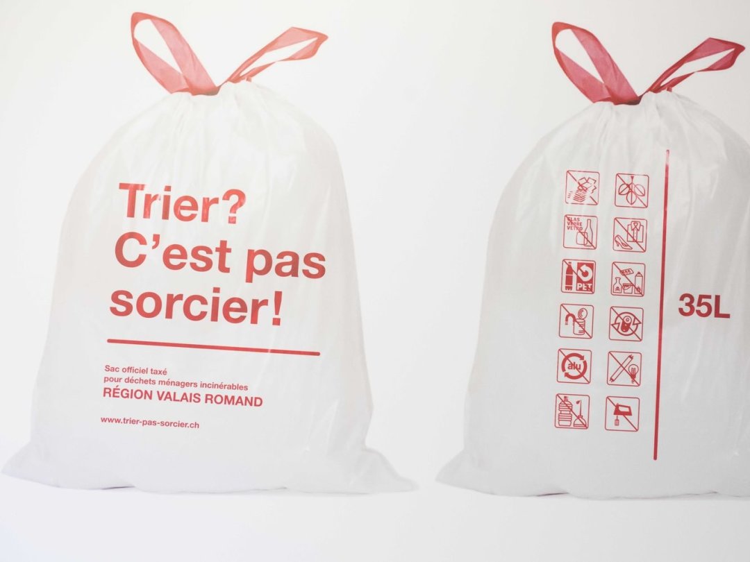 La taxe au sac poubelle a été introduite dans le Valais romand en 2018.