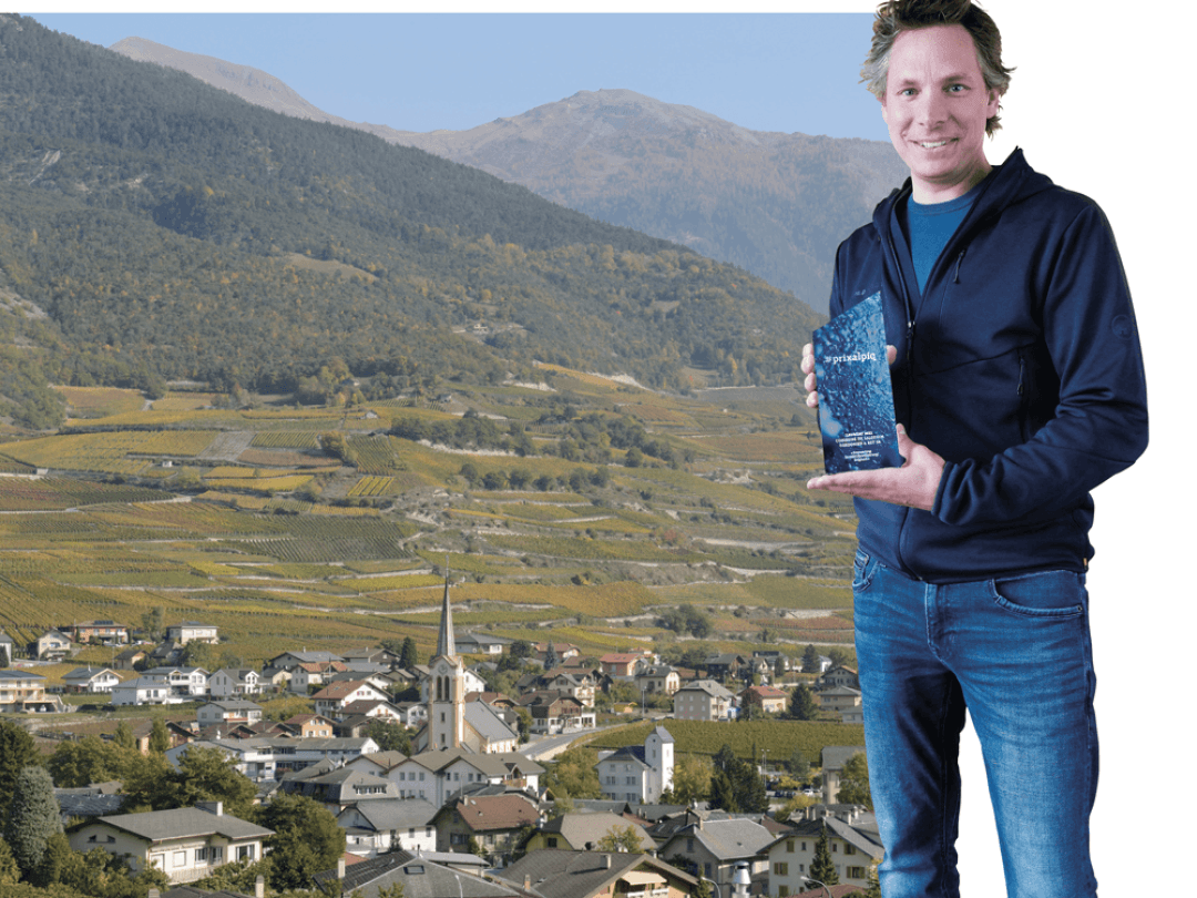 Gilles Florey, Président de Salquenen, commune lauréate du #prixalpiq 2021.