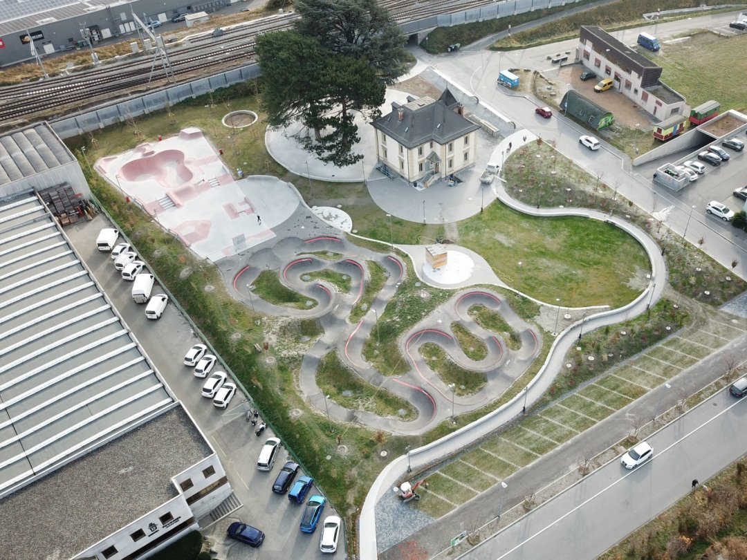 Parmi les investissements 2021 de la commune de Martigny figure la construction d'un pumptrack et d'une place de rencontres au Centre de loisirs des Vorziers.