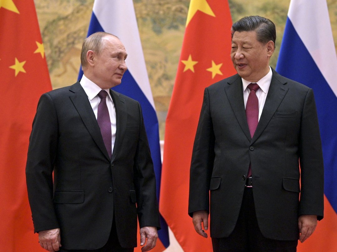 Vladimir Poutine et le président chinois Xi Jinping lors de leur rencontre à l’occasion de l’ouverture des JO  de Beijing, le 4février 2022. L’offensive en Ukraine a débuté le 24 février.