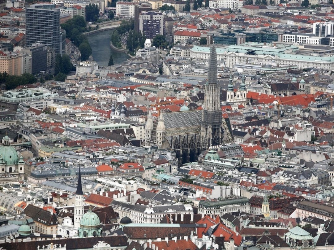 C'est la troisième fois que la capitale autrichienne se retrouve au sommet de ce classement. Ici une vue du centre-ville de Vienne.