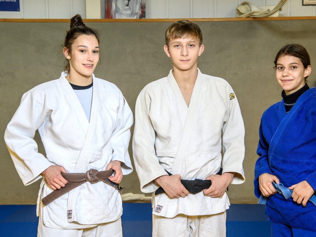 Solène Lain-Nau, Stevan Maitin et Romane Comby, trois judokas qui entendent briller à Lausanne ce week-end.