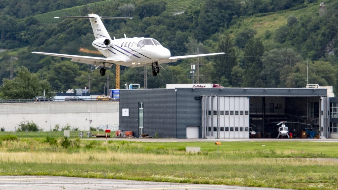 Il n’y a jamais eu autant de jets privés à l’aéroport de Sion qu’en 2022