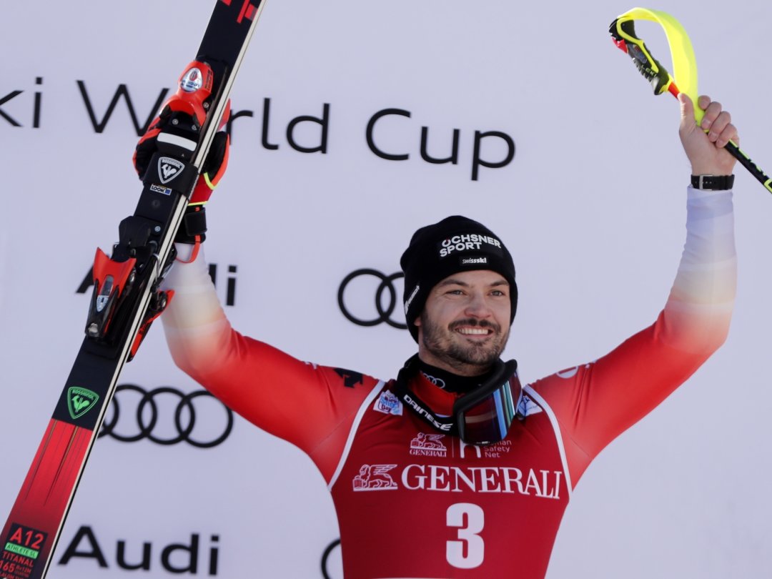 Cinquième de la première manche, le skieur d'Hérémence est parvenu à se hisser sur le podium au terme de son deuxième passage.