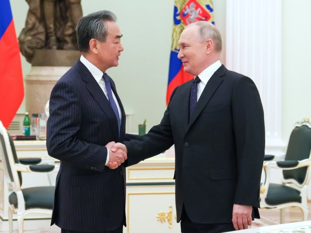 Le chef de la diplomatie chinoise a été reçu mercredi par Vladimir Poutine au Kremlin.