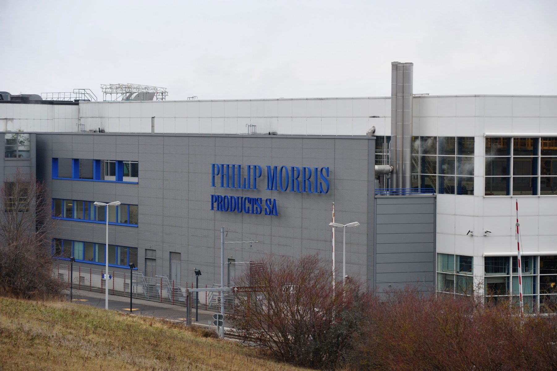 Le bâtiment de Philip Morris à Neuchâtel.