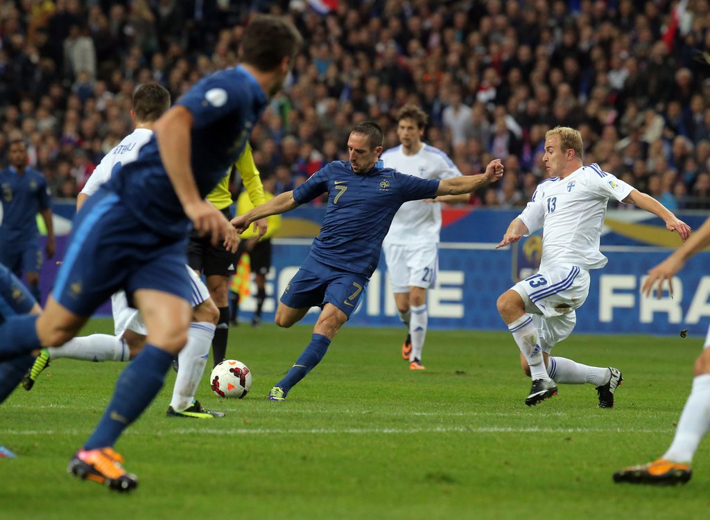 Franck Ribery a emmené la France en barrages. Vu la victoire de l'Espagne, c'est tout ce que les Bleus pouvaient espérer. 
