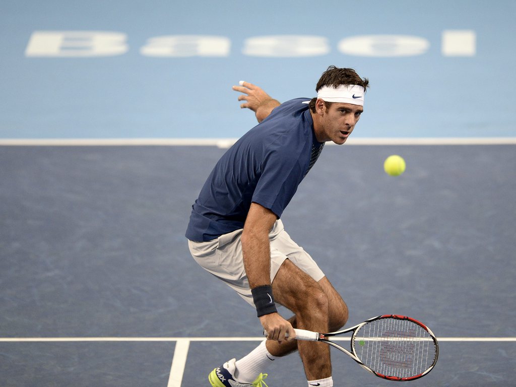 Juan Martin del Potro a remporté la première demi-finale du Swiss Indoors de Bâle en s'imposant face au Français Roger Vasselin en trois sets.