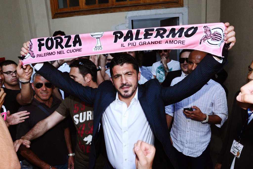 L'ex-entraineur de Sion Gennaro Gattuso a tenu six matches à Palerme. 