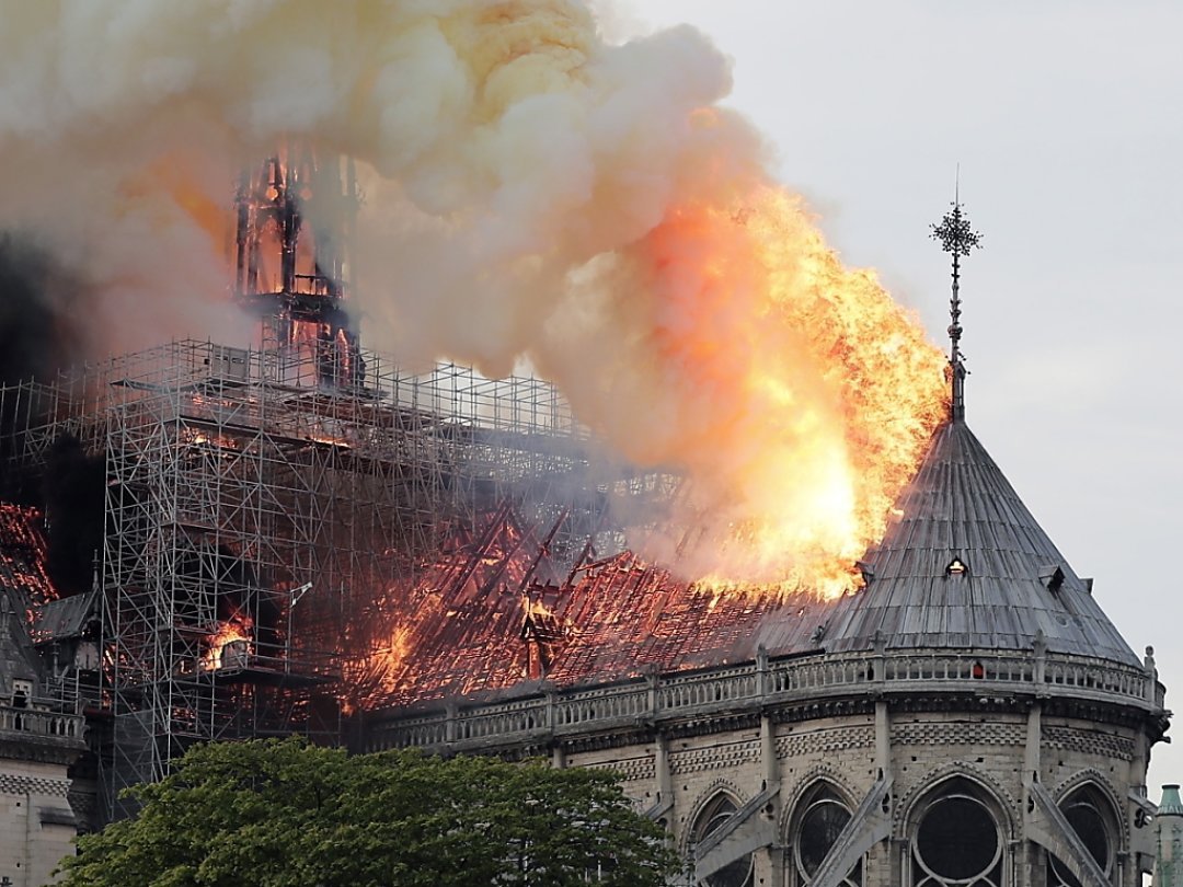 Le 15 avril 2019, les images de Notre-Dame en feu  avaient ému le monde entier (archives).