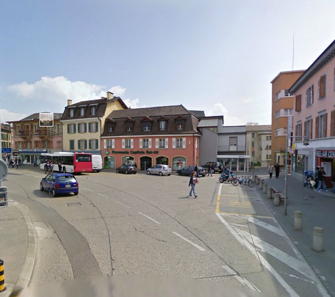 C'est sur la place Bel-Air à Yverdon-les-Bains que l'agression a eu lieu jeudi après-midi.