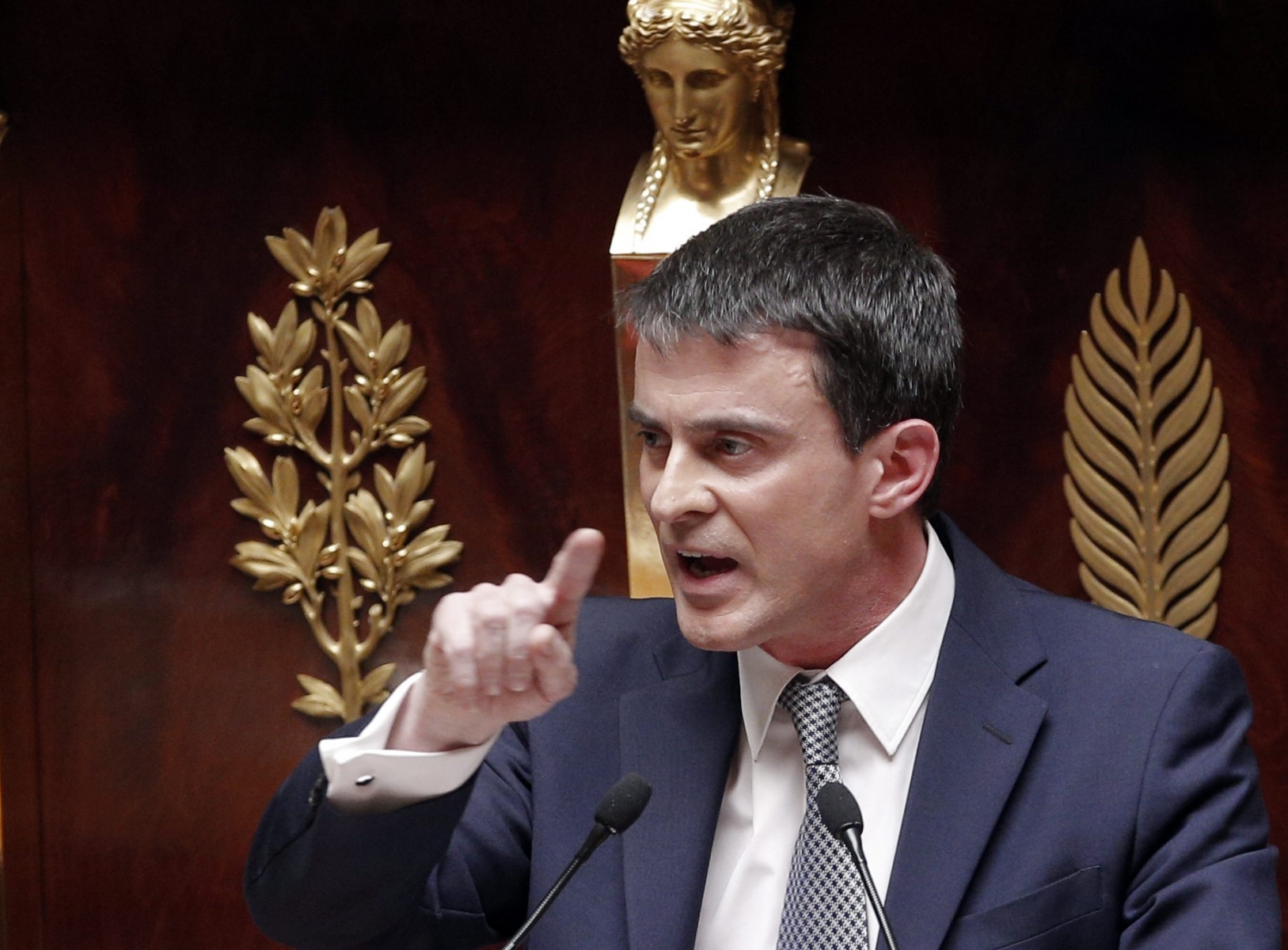 Manuel Valls lors de sa déclaration de politique générale.