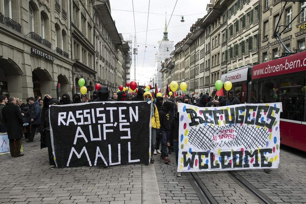 La manifestation du 1er mars à Berne. 