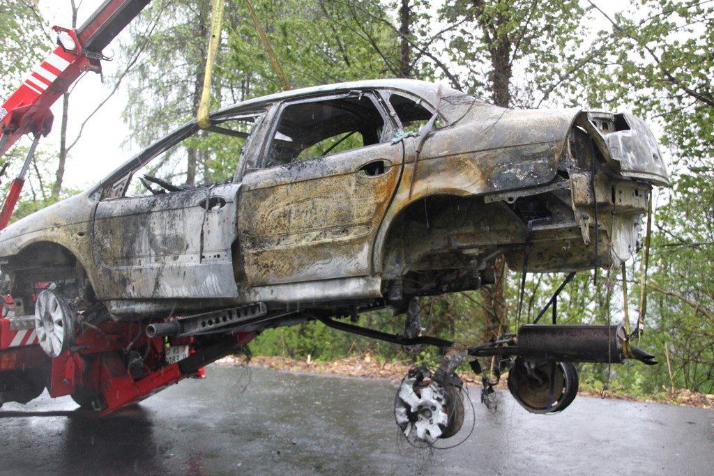 Le véhicule a pris feu à Propéraz, sur le territoire de Troistorrents.