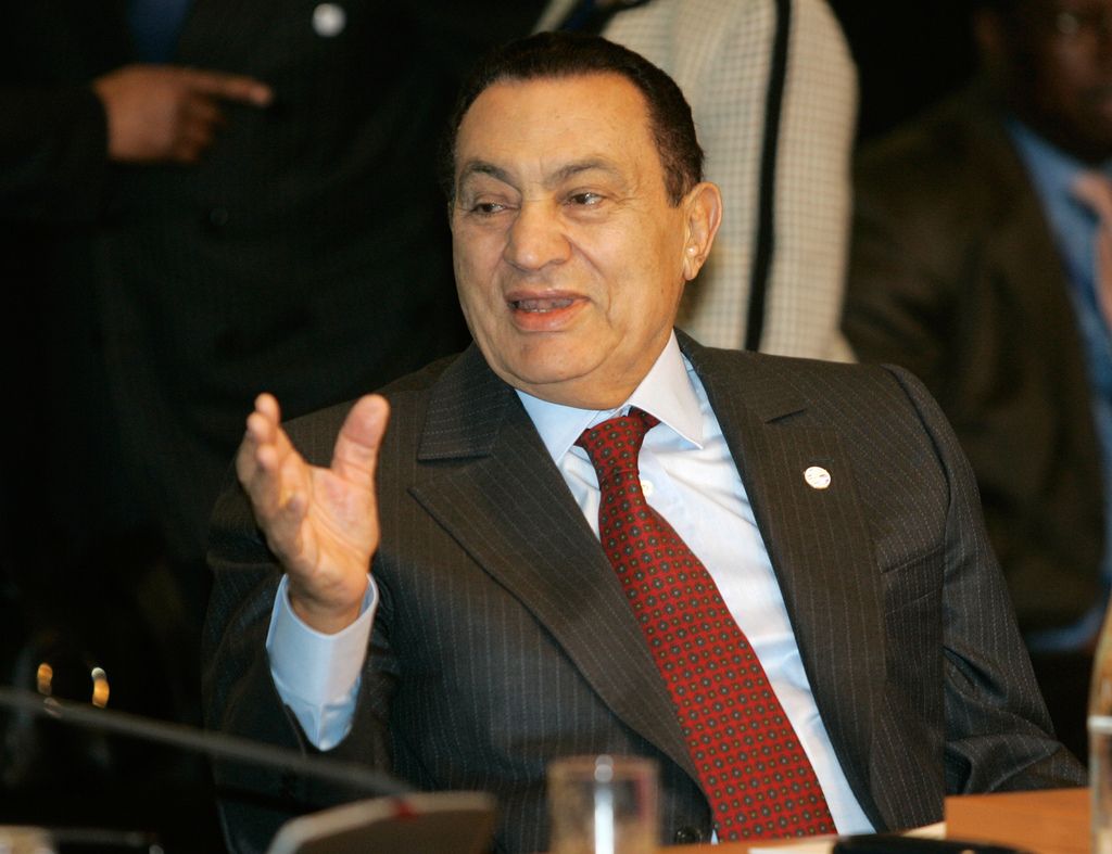 Hosni Moubarak à Cannes en février 2007.