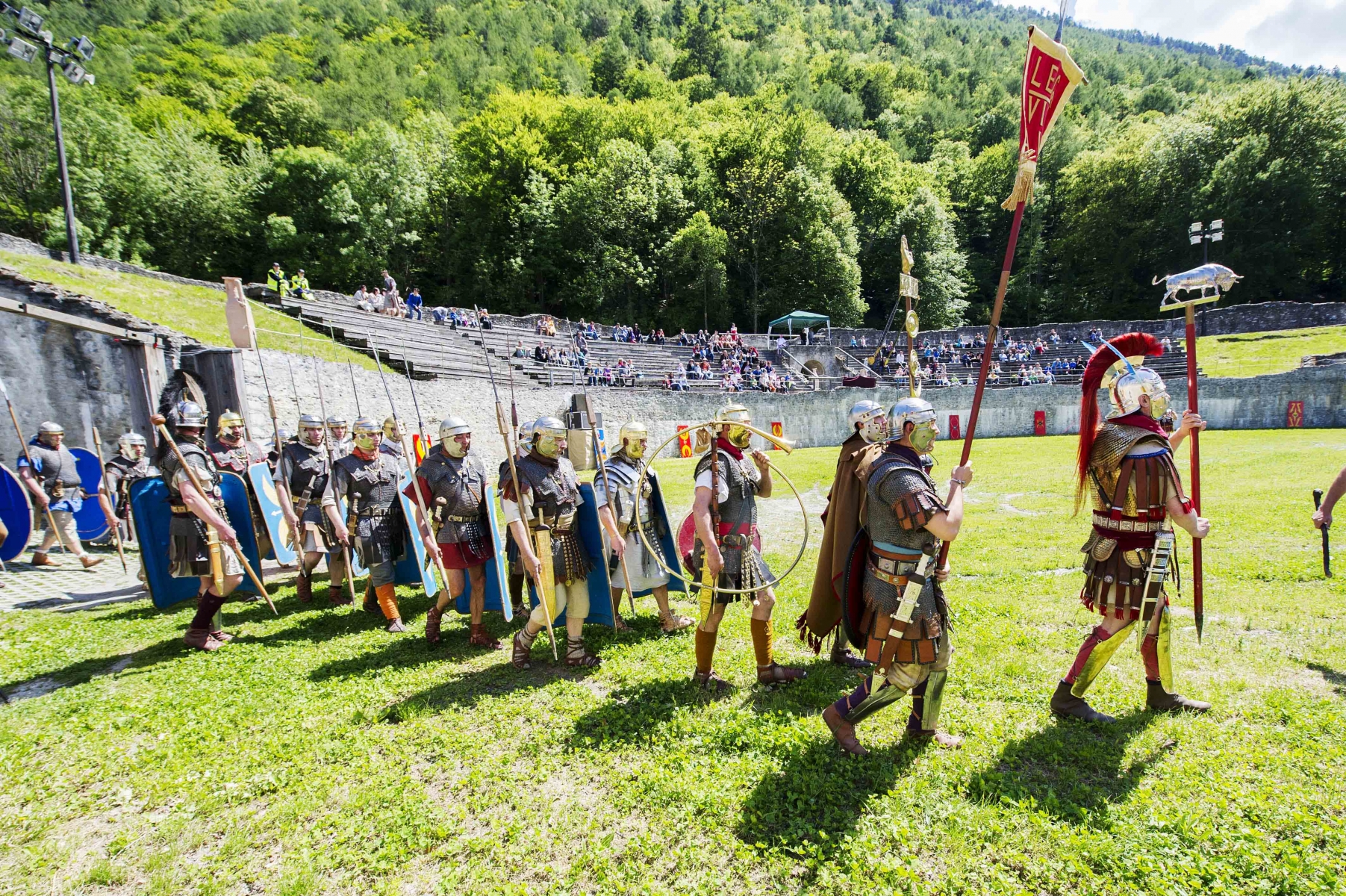 Martigny le, 17 mai 2014 : Les Fêtes du Forum, fêtes romaines du Valais.   ©Sacha Bittel/Le Nouvelliste