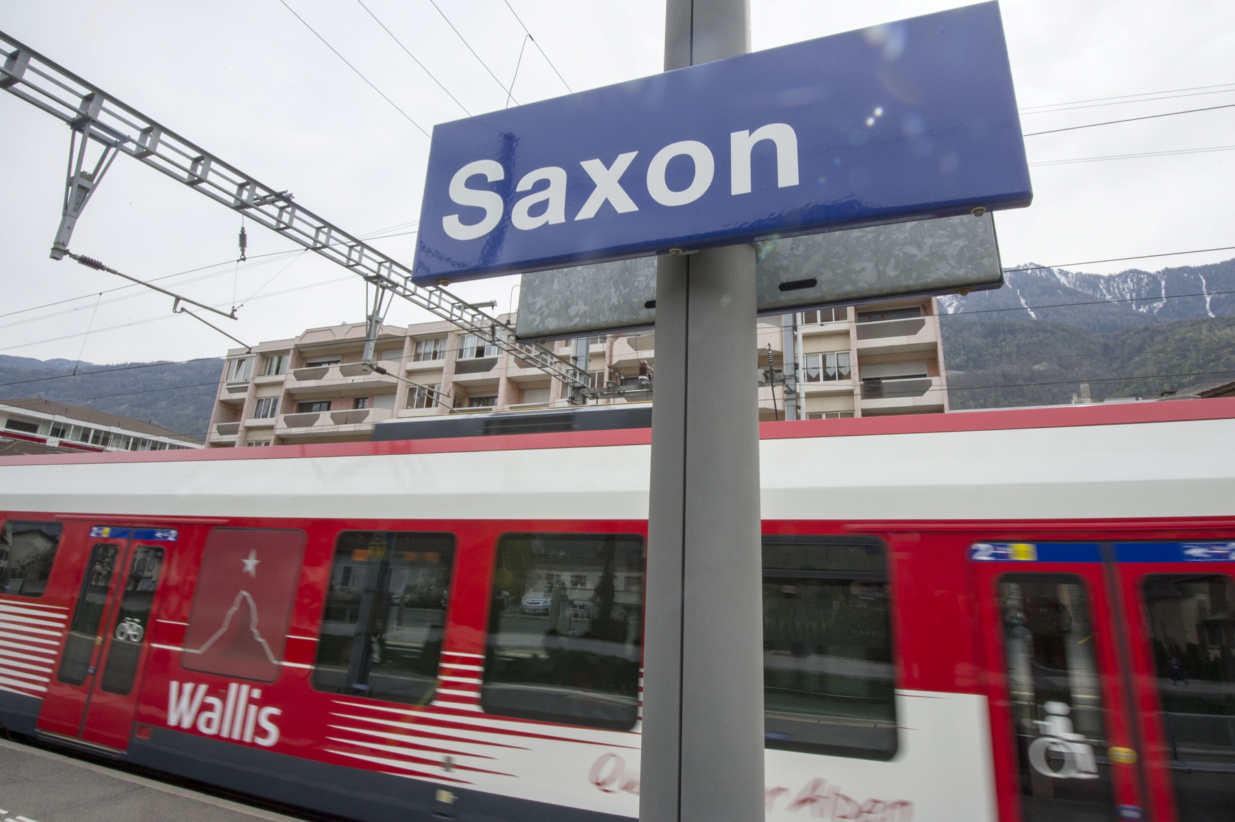 L'incident s'est produit mercredi soir à la gare de Saxon (archives).