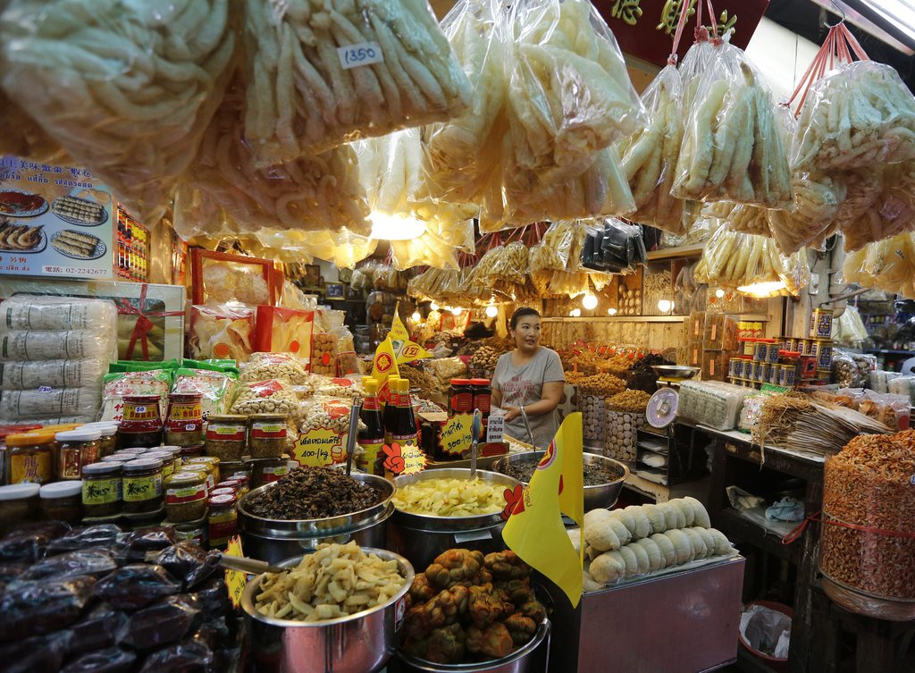 Le marché végétarien qui se tient annuellement dans la quartier de Chinatown à Bangkok, Thailand, a ouvert ses portes le 24 septembre.