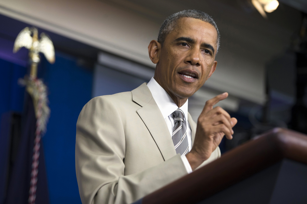 "L'objectif est clair: nous affaiblirons et, à terme, détruirons l'EI", a dit Barack Obama.