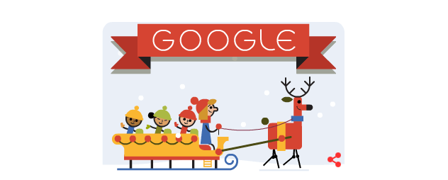 Google vous souhaite de joyeuses fêtes.