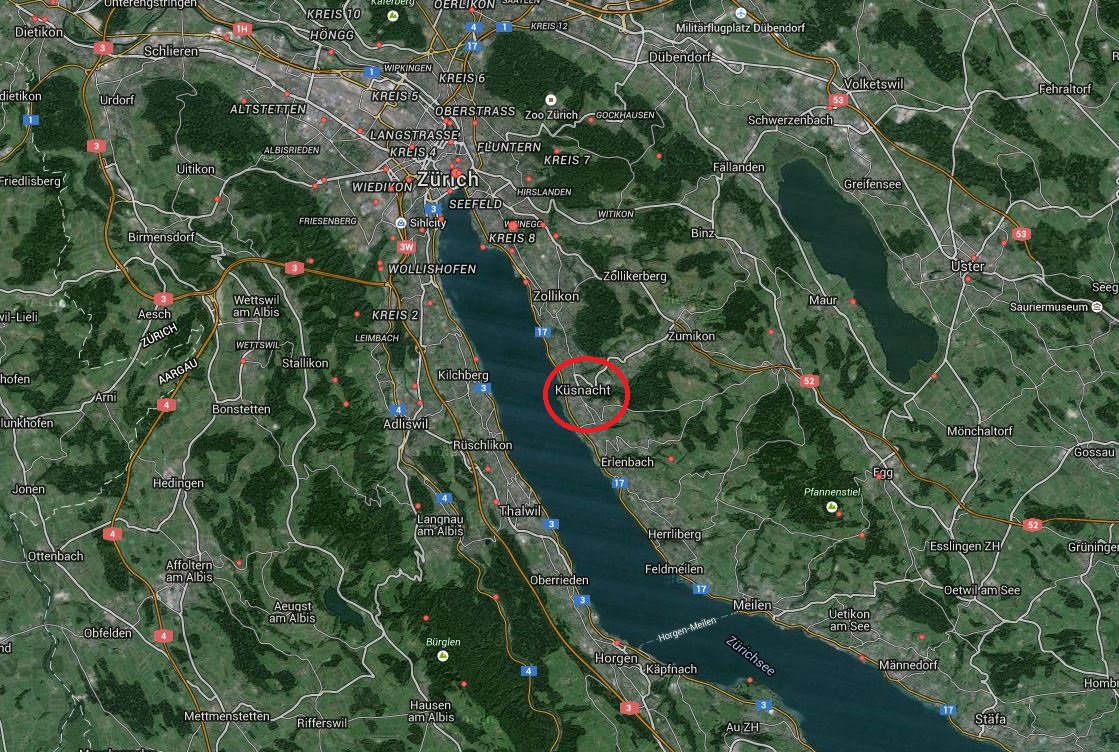Le drame s'est produit à la gare de Küsnacht, sur les rives du lac de Zurich.