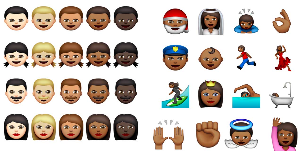 Des icônes représentants toutes les races seront disponibles sur la prochaine mise à jour d'Apple.
