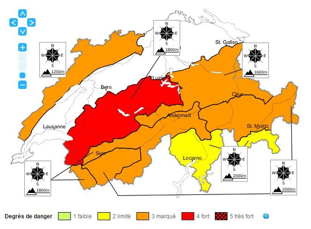 La plus grande prudence reste recommandée dans toutes les Alpes suisses. 