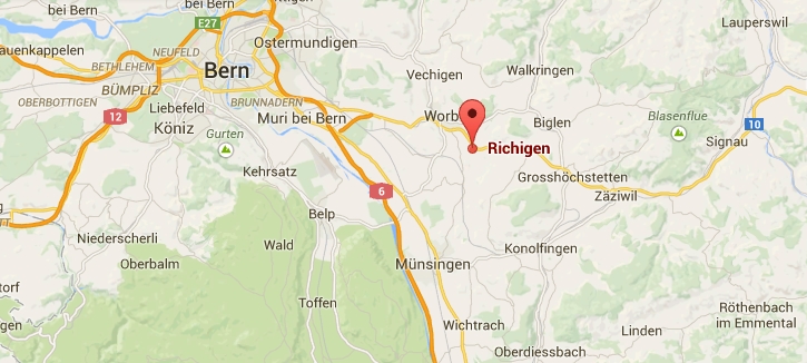 L'accident s'est produit à Richigen (BE)