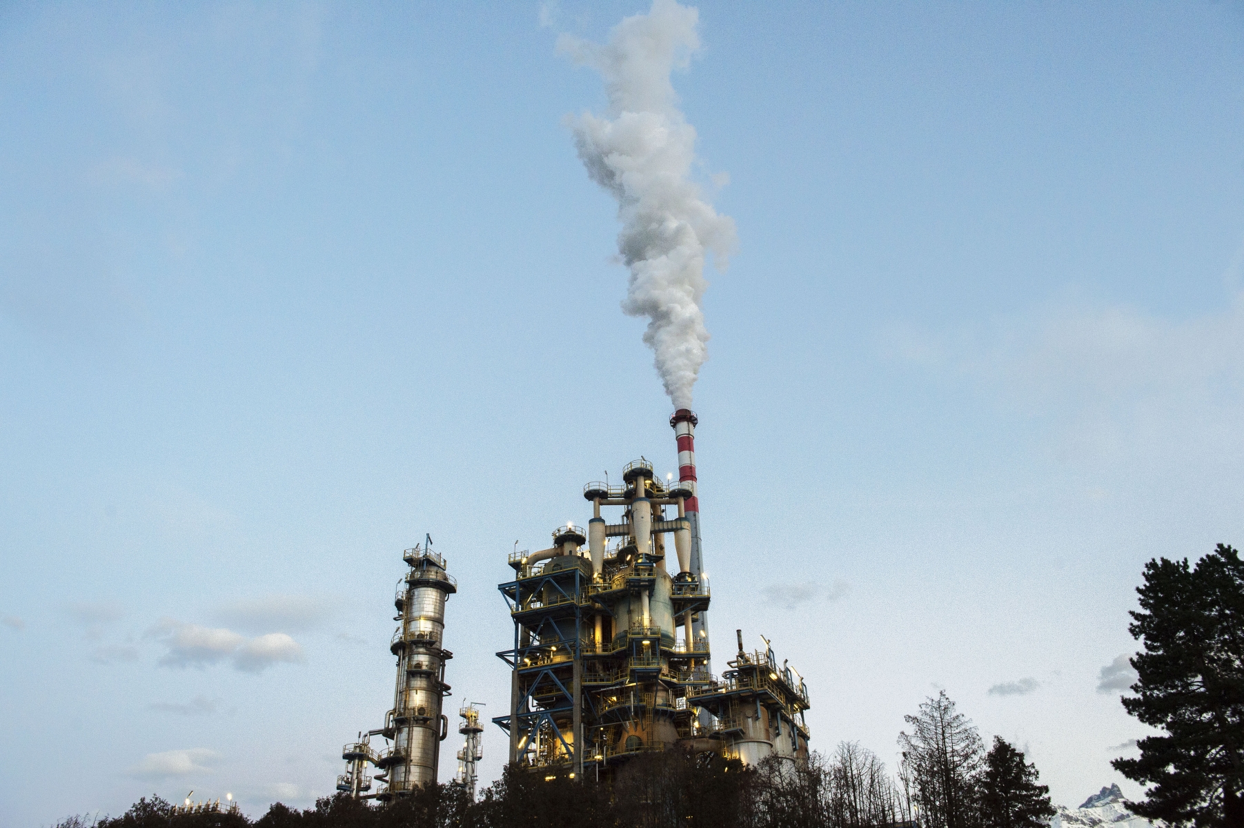 Collombey-Muraz le, 13 janv. 2015 :Raffinerie Tamoil . Fermeture en 2015.  ©Sacha Bittel/Le Nouvelliste