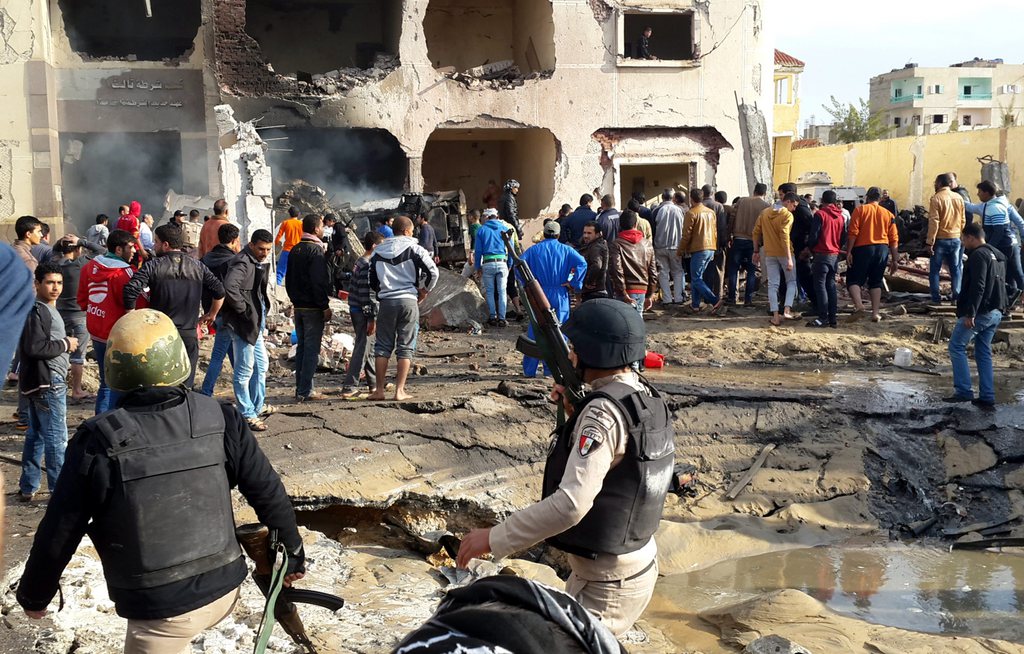 Le site des attaques à la bombe dans la "Province du Sinaï" en Egypte. 