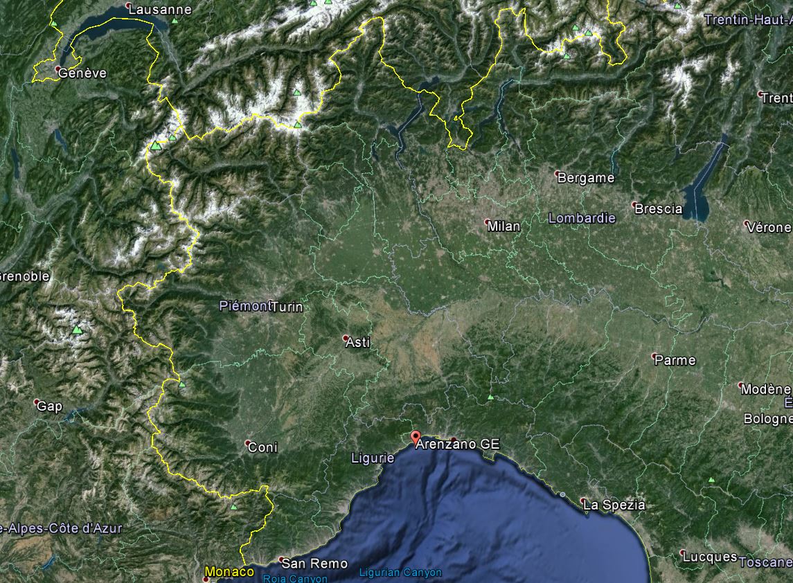 Le drame s'est produit au large d'Arenzano, près de Gênes, sur un site de plongée très prisé.