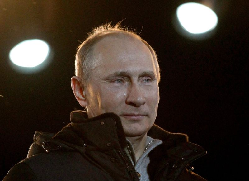 Dimanche, le 4 mars 2012: Vladimir Poutine a été élu dès le premier tour de l'élection présidentielle russe.